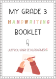 My Grade 3 Handwriting booklet