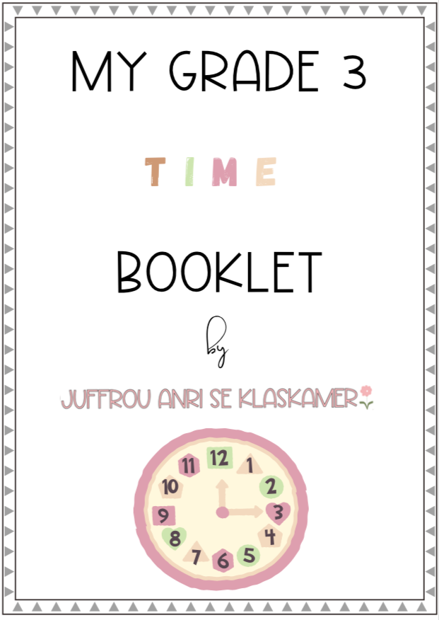 My Grade 3 Time booklet