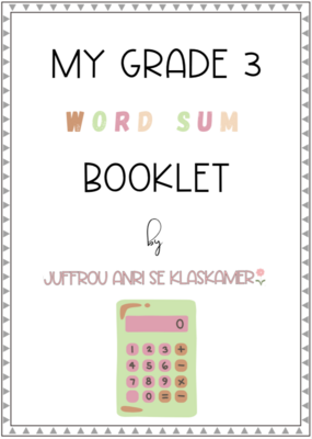 My Grade 3 Word Sums booklet