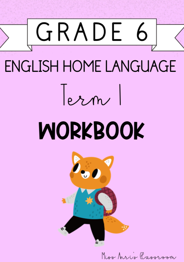 Grade 6 English Home Language Term 1 Workbook (2024)