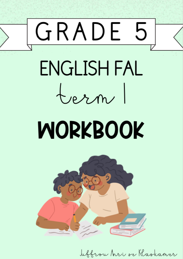 Grade 5 English FAL Term 1 Workbook (2024)
