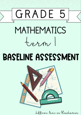 Grade 5 Mathematics term 1 baseline assessment (2024)