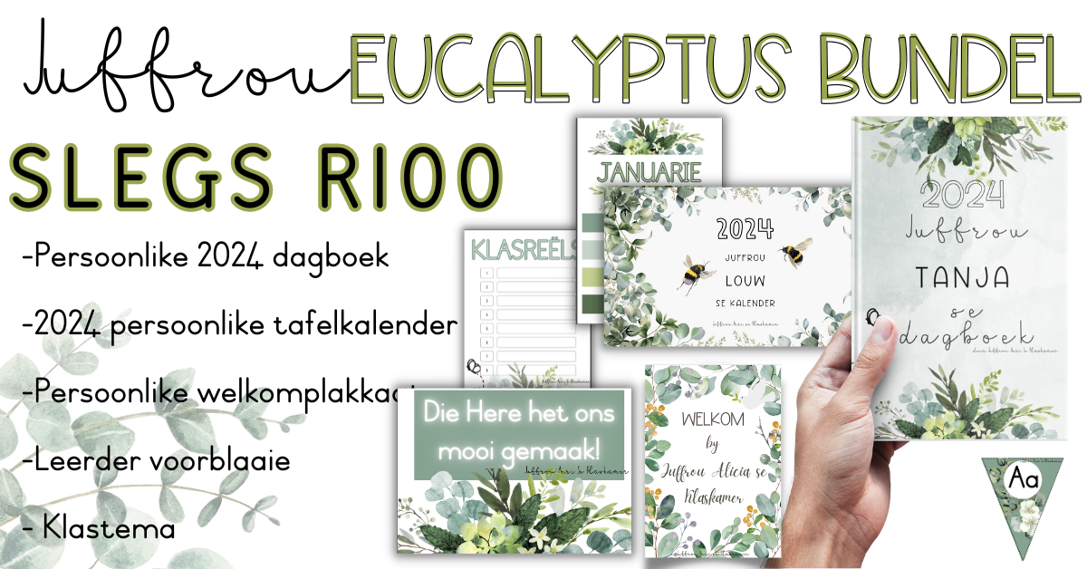 JUFFROU EUCALYPTUS BUNDEL AFRIKAANS