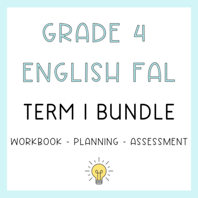 Grade 4 English FAL Term 1 Bundle (2024)