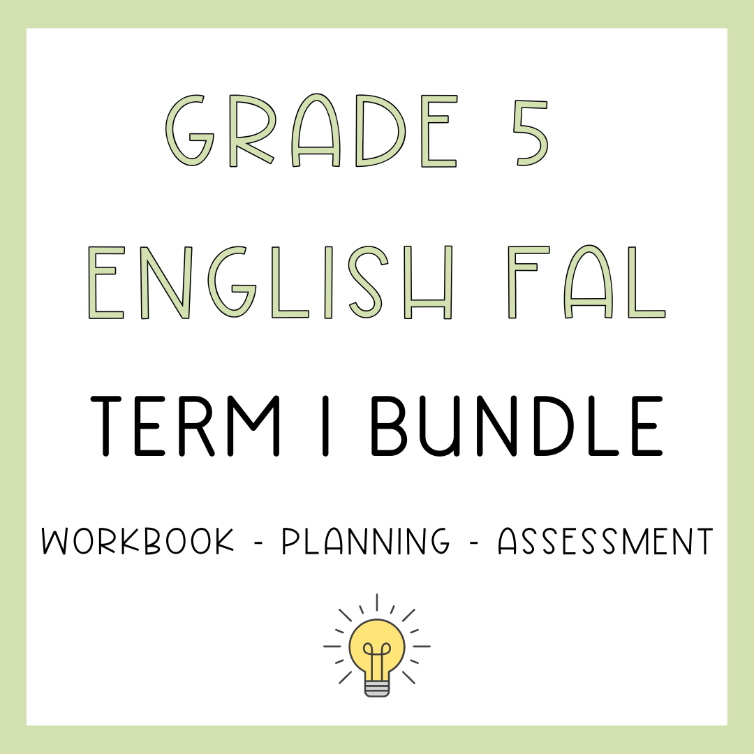 Grade 5 English FAL Term 1 Bundle (2024)