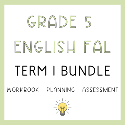 Grade 5 English FAL Term 1 Bundle (2024)