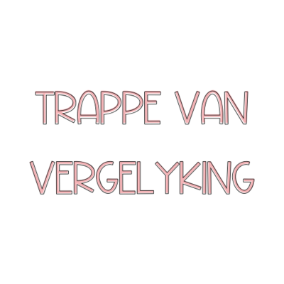 Trappe van vergelyking