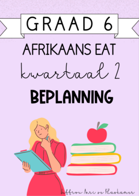 Graad 6 Afrikaans EAT Kwartaal 2 Beplanning (2024)