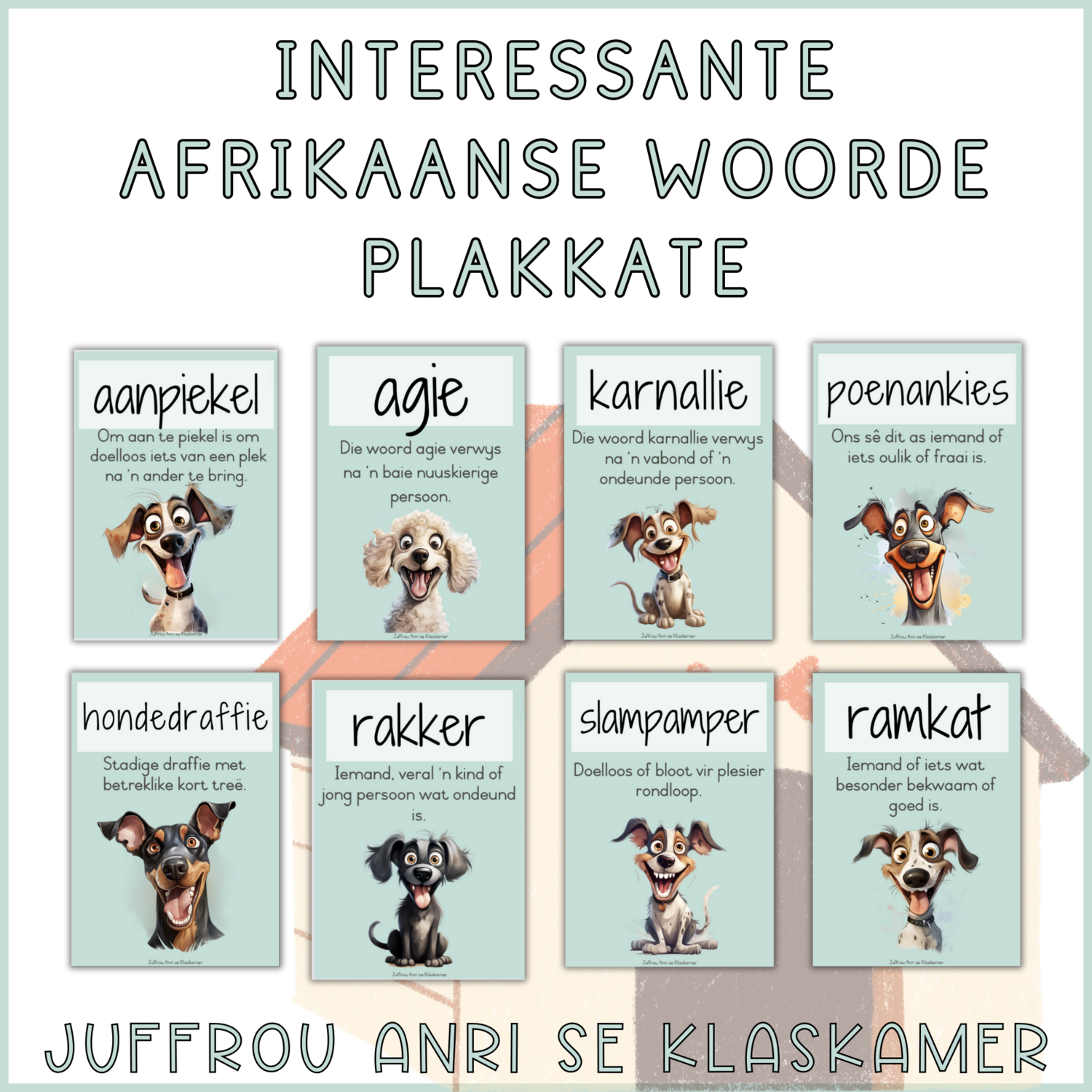 OULIKE AFRIKAANSE WOORDE PLAKKATE HONDE