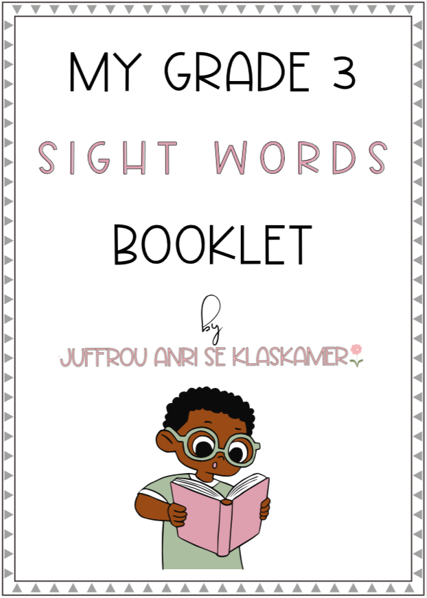 My Grade 3 Sight Words booklet