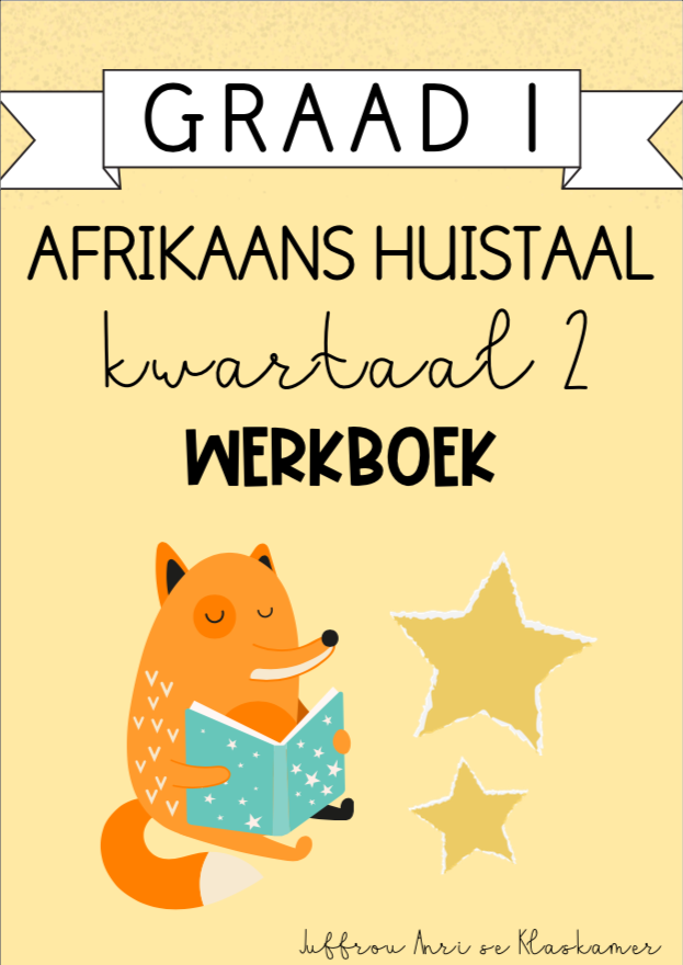 Graad 1 Afrikaans Huistaal Kwartaal 2 Werkboek (2024)
