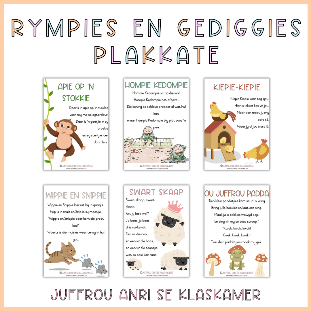 Rympies en Gediggies Plakkate