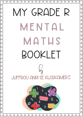 My Grade R Mental Maths booklet