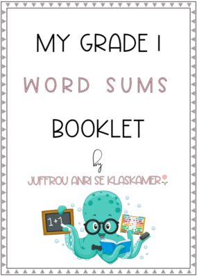 My Grade 1 term 3 word sums booklet