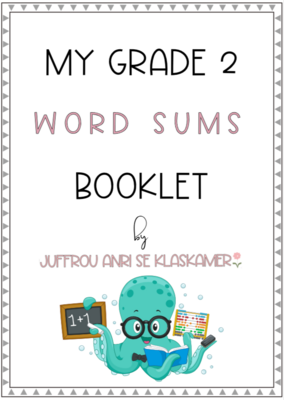 My Grade 2 term 3 word sums booklet
