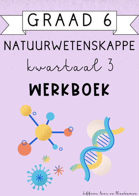Graad 6 Natuurwetenskappe Kwartaal 3 Werkboek (2024)