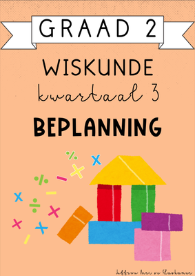 Graad 2 Wiskunde Kwartaal 3 Beplanning (2024)