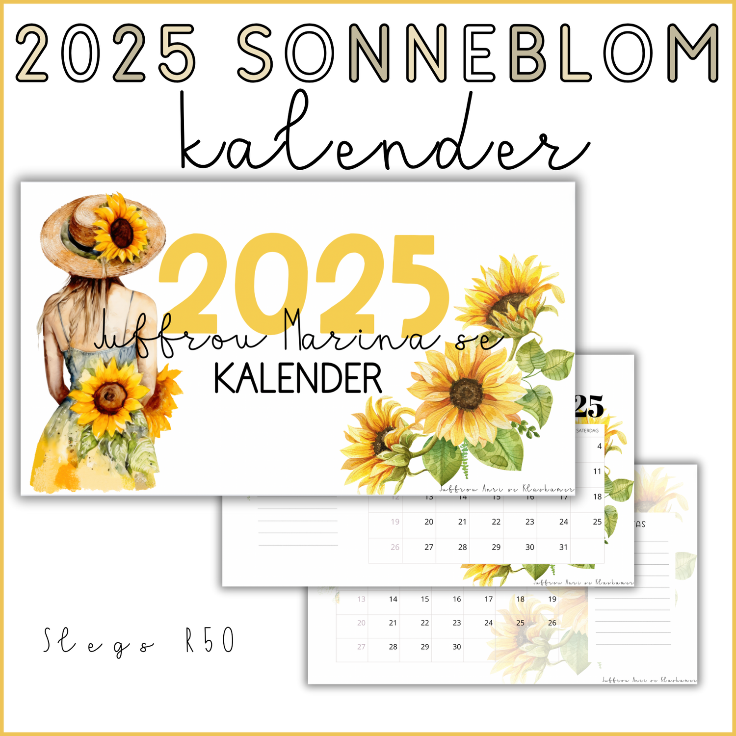 2025 SONNEBLOM KALENDER