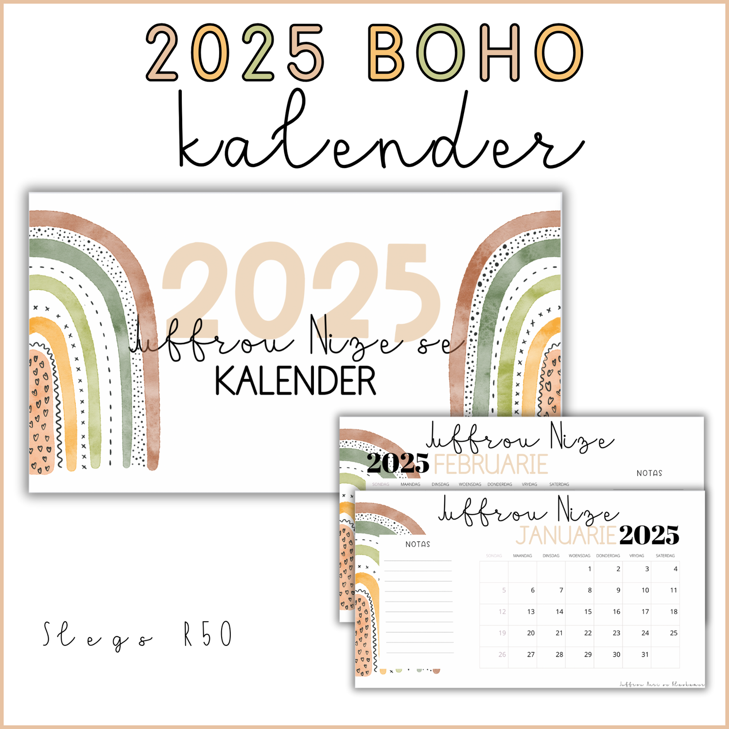 2025 BOHO KALENDER