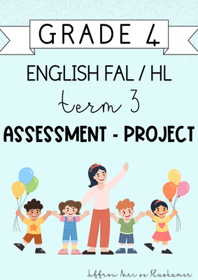 Grade 4 English HL / FAL term 3 project (2024)