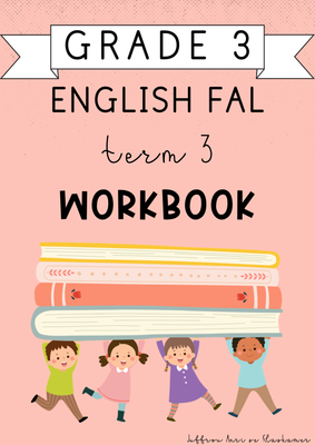 Grade 3 English FAL Term 3 Workbook (2024)