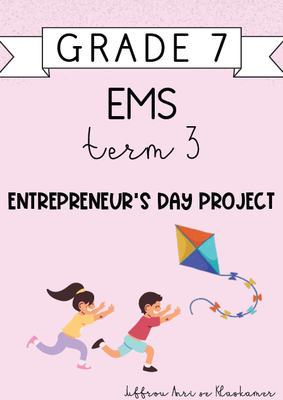Grade 7 EMS Term 3 project