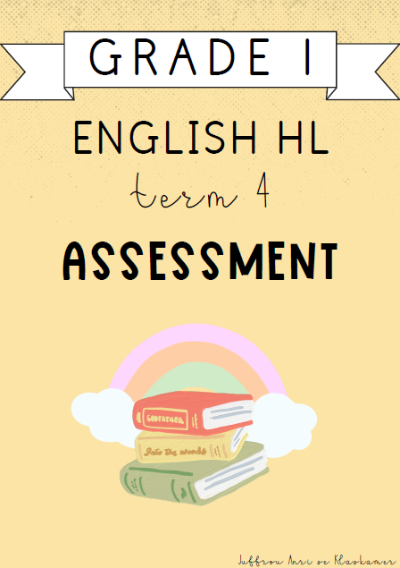 Grade 1 English Home Language Term 4 Assessment (2024)