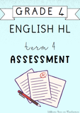 Grade 4 English Home Language Term 4 Assessment (2024)