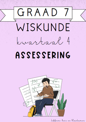 Graad 7 Wiskunde kwartaal 4 Assessering 1 (2024)