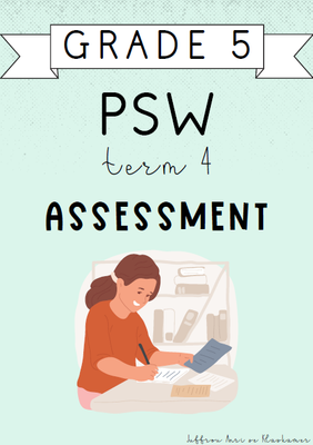 Grade 5 PSW Term 4 Assessment (2024)
