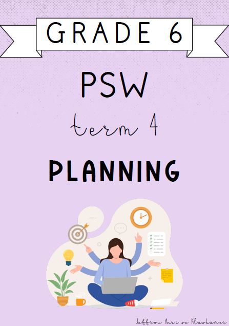 Grade 6 PSW Term 4 Planning (2024)