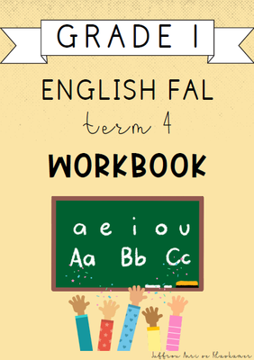 Grade 1 English FAL Term 4 Workbook (2024)