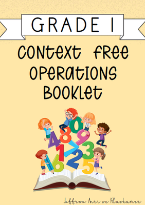 My Grade 1 Context Free Operations Booklet (2024)