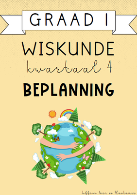 Graad 1 Wiskunde Kwartaal 4 Beplanning (2024)