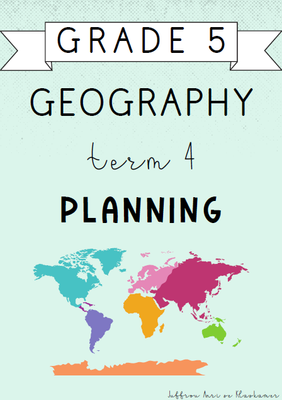 Grade 5 Geography Term 4 Planning (2024)