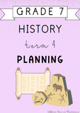 Grade 7 History Term 4 Planning (2024)