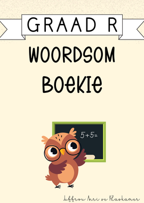 My Graad R Woordsomboekie