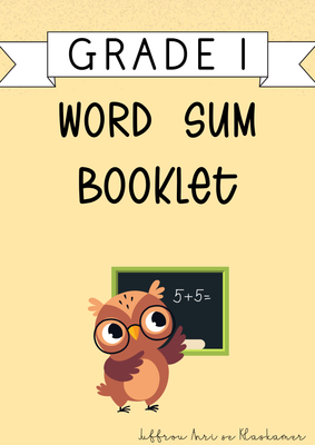 My Grade 1 Word sums booklet