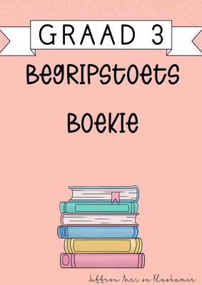 My Graad 3 Begripstoets boekie