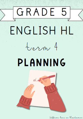 Grade 5 English Home Language Term 4 Planning (2024)