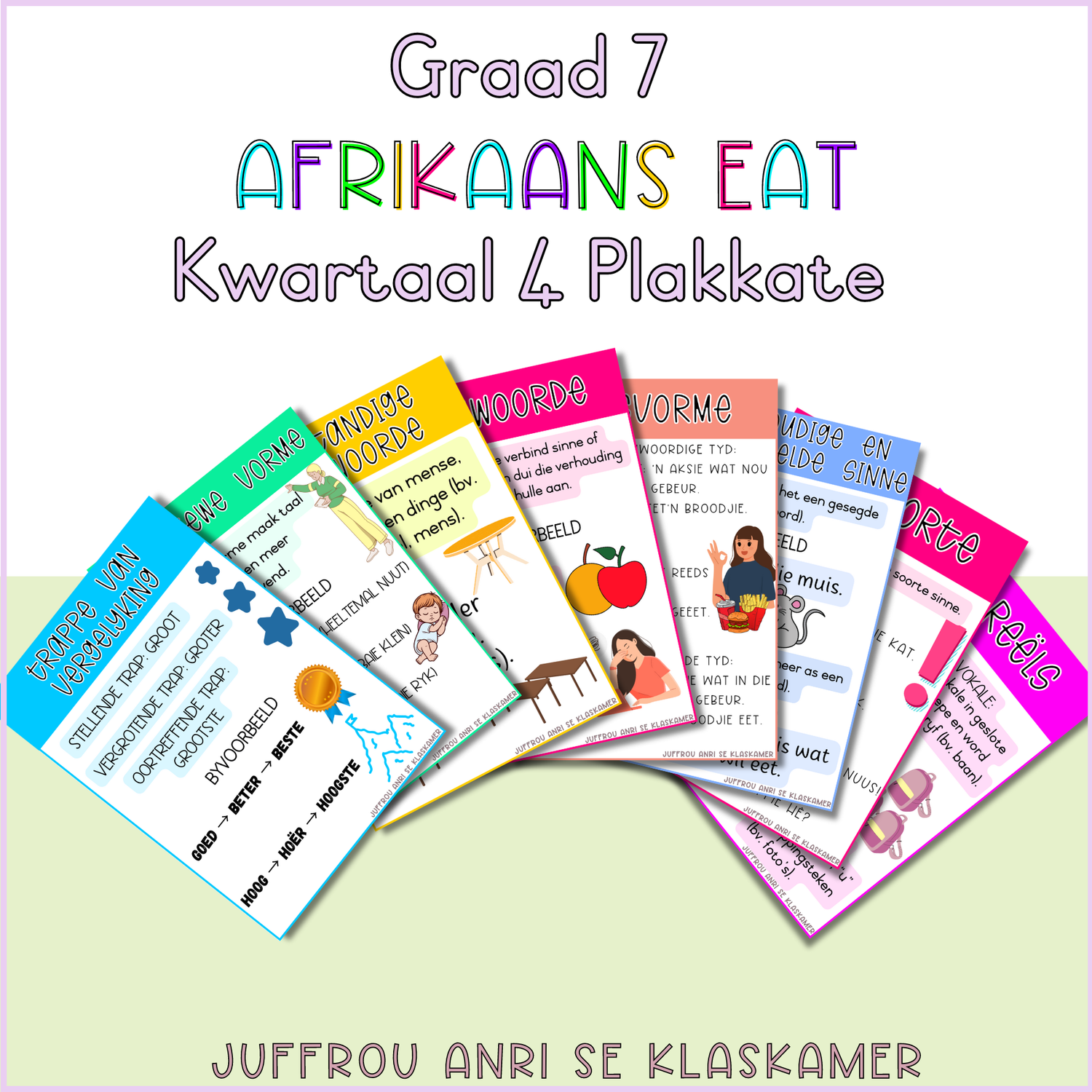 Graad 7 Afrikaans EAT Kwartaal 4 Plakkate (2024)