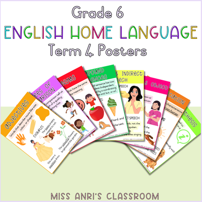 Grade 6 English Home Language Term 4 Posters (2024)