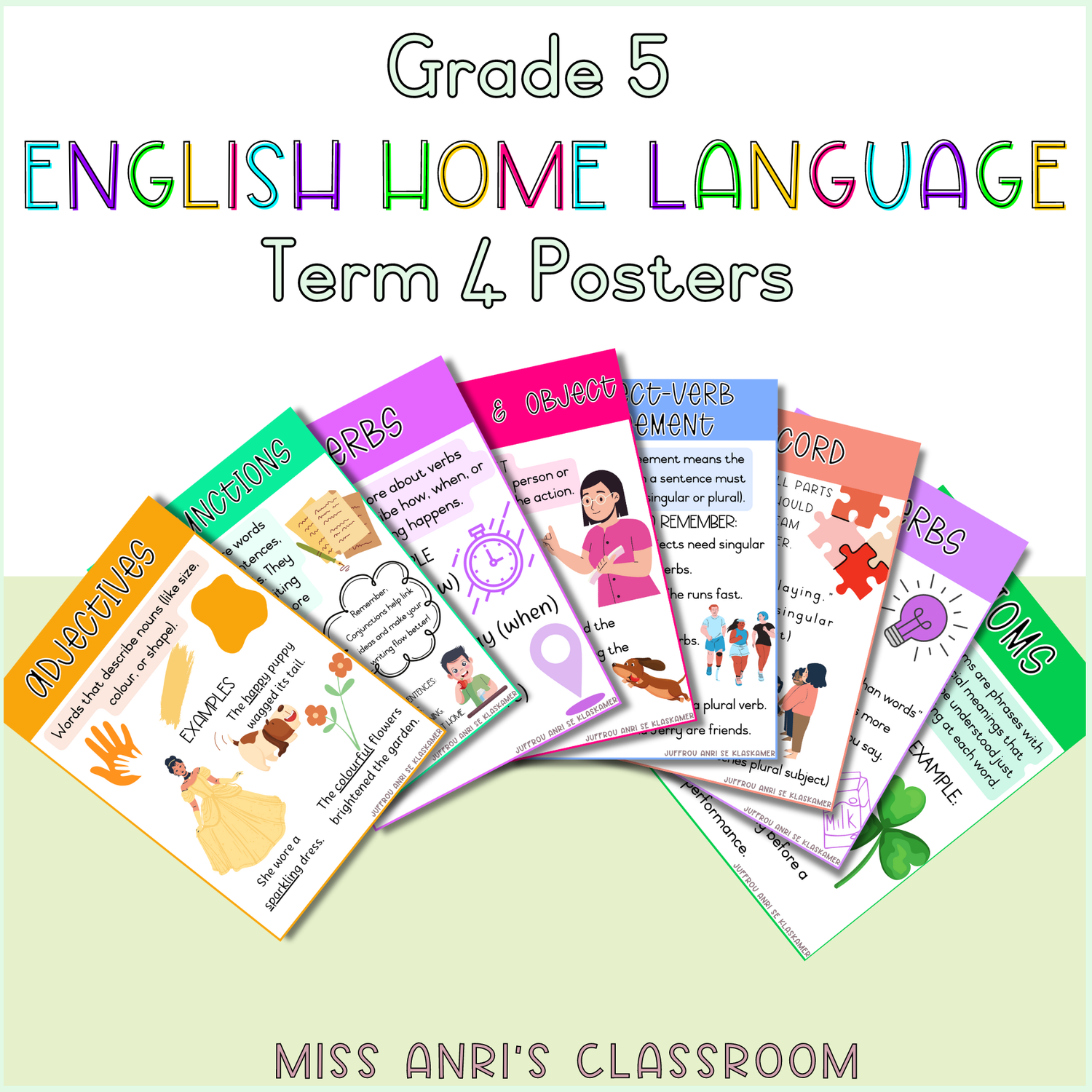 Grade 5 English Home Language Term 4 Posters (2024)