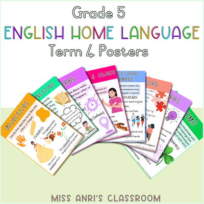Grade 5 English Home Language Term 4 Posters (2024)