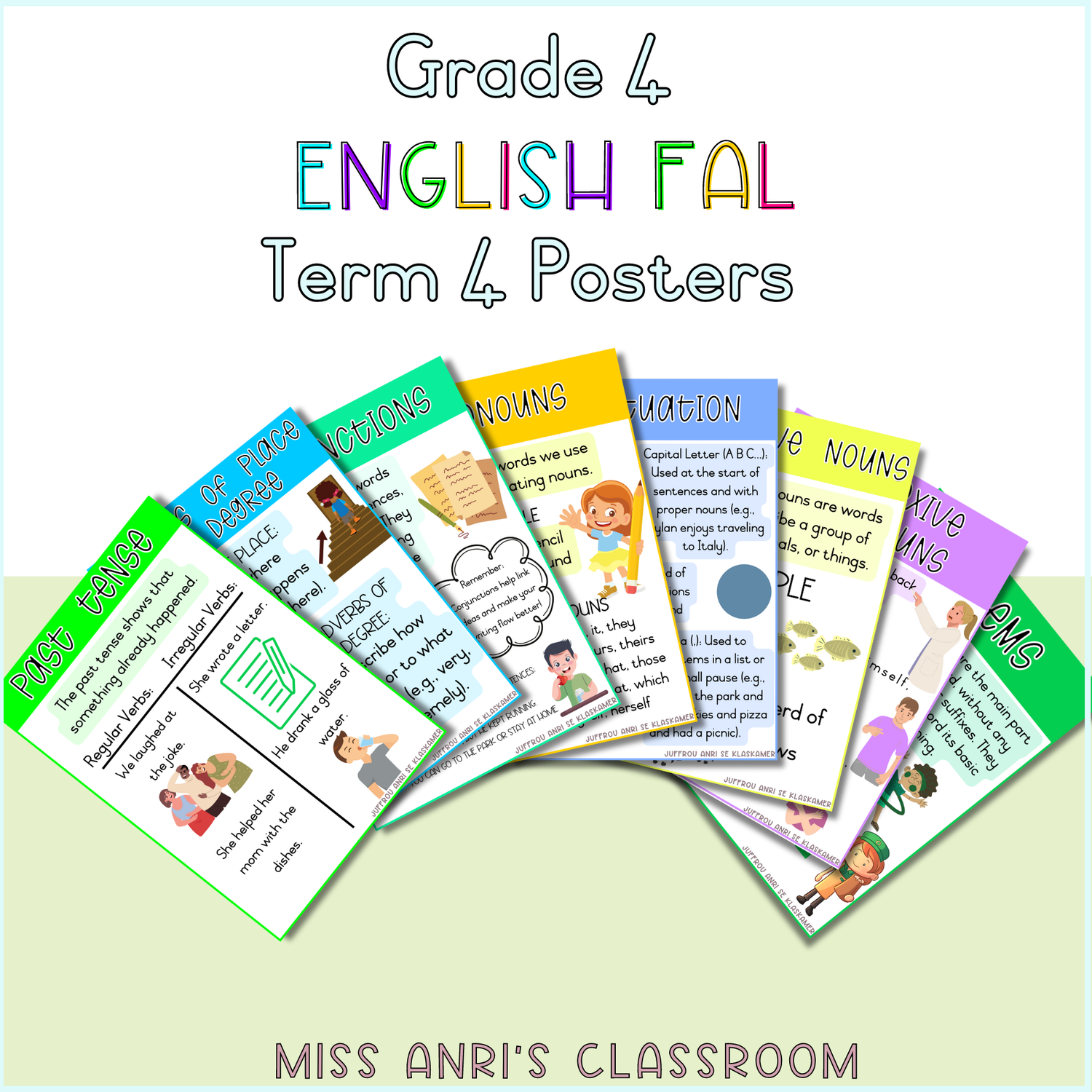 Grade 4 English FAL Term 4 Posters (2024)