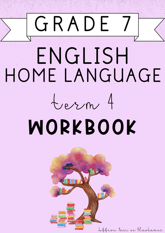 Grade 7 English Home Language Term 4 workbook (2024)