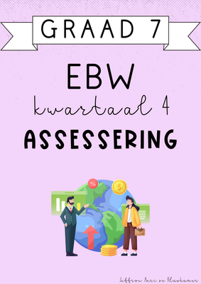 Graad 7 EBW Kwartaal 4 Assessering (#2024)