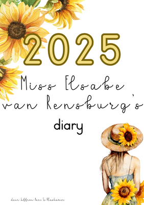 2025 SUNFLOWER DIARY (PHYSICAL DIARY)