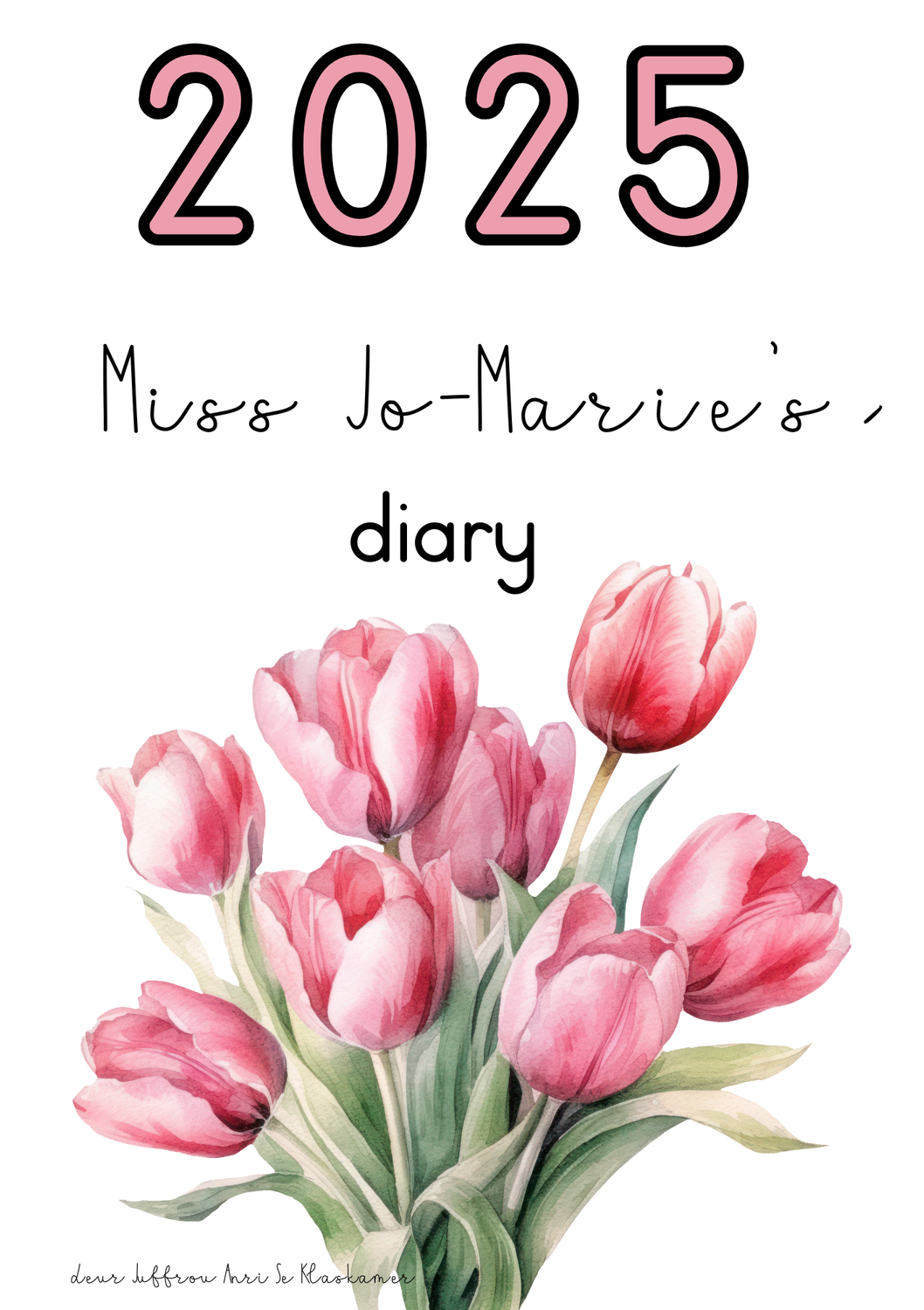 2025 PINK TULIPS DIARY (PHYSICAL DIARY)