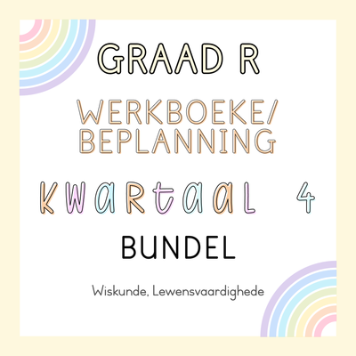Graad R Werkboek en Beplanning Kwartaal 4 Bundel (#2024)